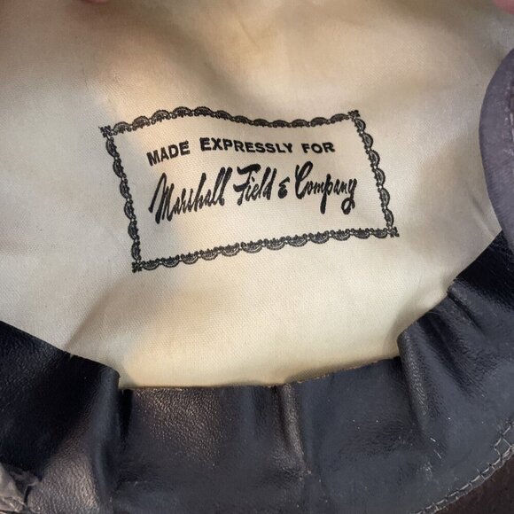 Vintage Marshall Field Brown Snap Rim Newsboy Cabby Hat - SIZE M (HT3) - Picture 8 of 8